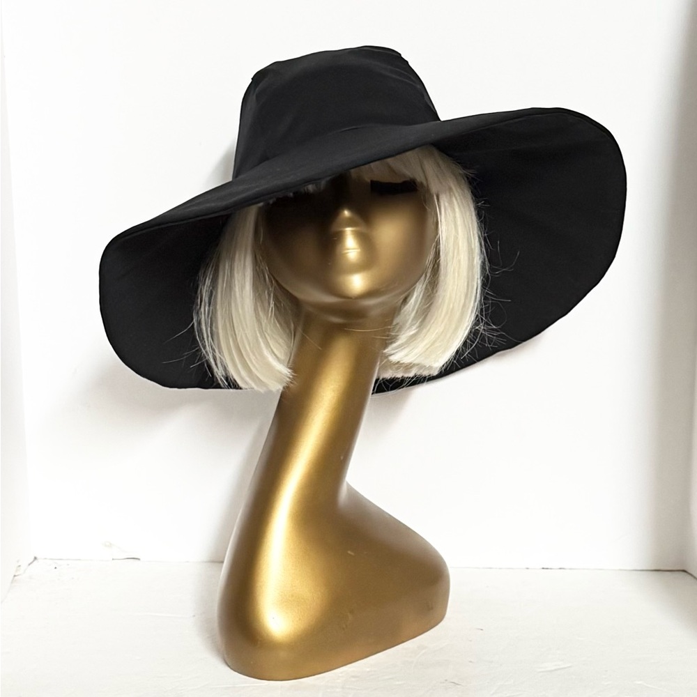 Black  Wide Brim Sun Hat